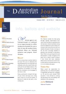 Nat Dems Journal Oct 2009.indd