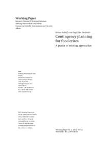 Working Paper Research Division EU External Relations Stiftung Wissenschaft und Politik German Institute for International and Security Affairs