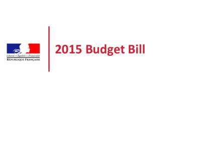 2015 Budget Bill  Budget bill   Sandrine Duchêne