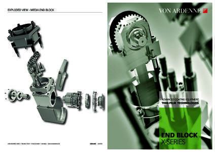 EXPLODED VIEW - MEDIA END BLOCK ADVANCED COATING EQUIPMENT