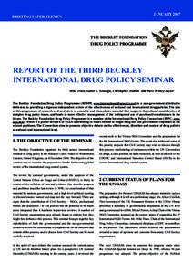 JANUARY[removed]BRIEFING PAPER ELEVEN THE BECKLEY FOUNDATION DRUG POLICY PROGRAMME