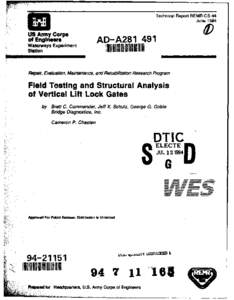 Technical Report REMR-CS-44 June 1994 US Army Corps  of Engieers
