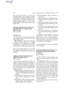 378  Mar. 8 / Administration of William J. Clinton, 1993 NOTE: The President spoke at 1:15 p.m. at the Washington Hilton. In his remarks, he referred