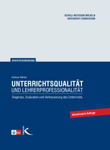 Unterrichtsqualität und Lehrerprofessionalität (Klett/Kallmeyer 2012)