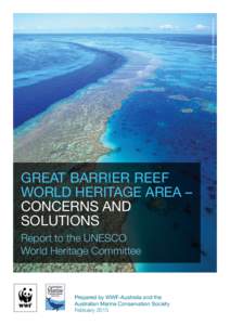 © VIEWFINDER/WWF-AUSTRALIA.  Great Barrier Reef World Heritage Area – Concerns and Solutions