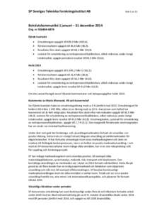 Microsoft Word - Bokslutskommunike 2014 ny1.docx