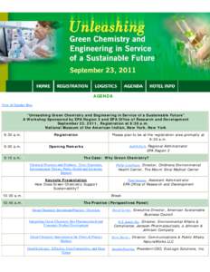 Regional Workshop - Green Chemistry