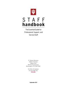 STA F F handbook The Essential Guide for Professional, Support, and Service Staff