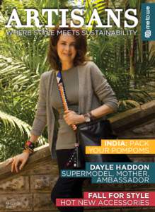 WHERE STYLE MEETS SUSTAINABILITY  INDIA: PACK YOUR POMPOMS DAYLE HADDON SUPERMODEL, MOTHER,
