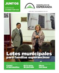 JUNTOS ESPERANZA AVANZA CON VOS JUNIOwww.esperanza.gov.ar  Lotes municipales