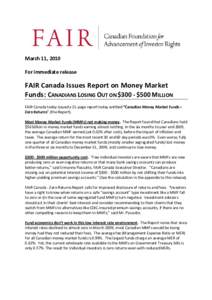 MMF Press Release march 11