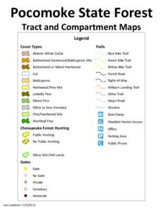 Pocomoke State Forest Tract and Compartment Maps Bottomland or Mixed Hardwood  !