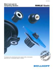 BUK[removed]2m  Blind rivet nuts for dampening vibration  The fastener with a metal threaded insert captured within a thermoplastic