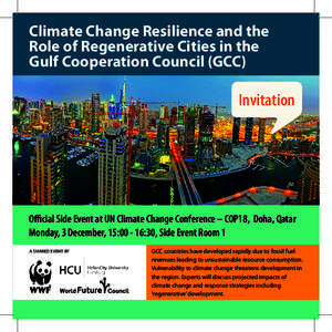 Climate Change Resilience and the Role of Regenerative Cities in the Gulf Cooperation Council (GCC) Invitation