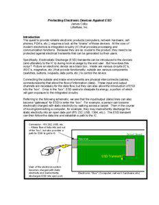 Protecting Electronic Devices Against ESD James Colby Littelfuse, Inc.