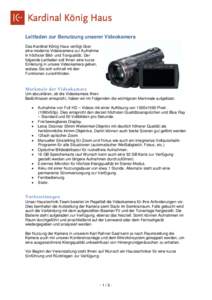 Microsoft Word - Leitfaden zur Benutzung unserer Videokamera.doc