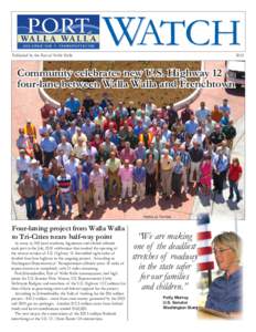 Published by the Port of Walla Walla  WATCH 2010