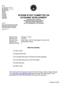 NT[removed]Interim Study Committee on Economic Development