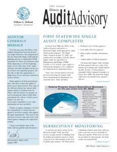 AuditAdvisory 2001 Annual Illinois  William G. Holland