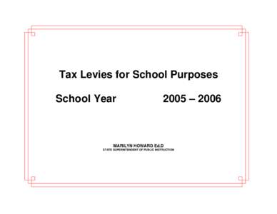 Tax Levies for School Purposes