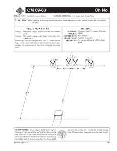 CM[removed]RULES: USPSA Rule Book, Current Edition Oh No COURSE DESIGNER: 1911 Single Stack Design Team