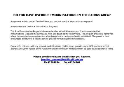 Healthcare in Australia / Medicare / Cairns