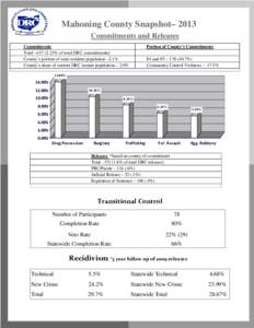 Mahoning County Snapshot– 2013 Commitments and Releases Commitments Total –[removed]% of total DRC commitments) County’s portion of state resident population –2.1% County’s share of current DRC inmate populatio