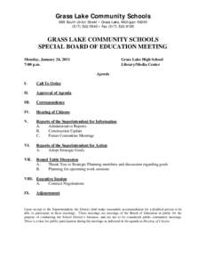 GRASS LAKE COMMUNITY SCHOOLS