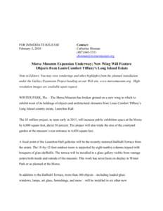 FOR IMMEDIATE RELEASE February 5, 2010 Contact: Catherine Hinman[removed]