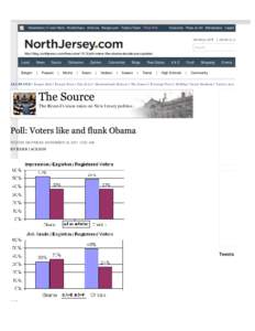 Poll: Voters like and flunk Obama | The Source | NorthJersey.com