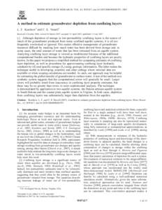 Click Here WATER RESOURCES RESEARCH, VOL. 43, W07417, doi:[removed]2006WR005597, 2007  for