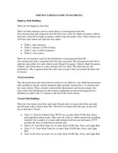 NJRTM-E TABLES (GUIDE TO MATRICES)