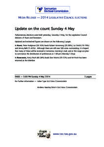 Peter Hodgman / Kerry Finch / Electoral division of Launceston / Geeveston /  Tasmania / Legana /  Tasmania / Members of the Tasmanian Legislative Council / Tasmania / Geography of Australia