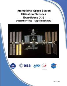 International Space Station Utilization Statistics Expeditions 0-36 December 1998 – September[removed]April 2014