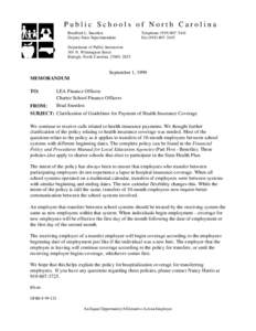 Public Schools of North Carolina Bradford L. Sneeden Deputy State Superintendent Telephone[removed]Fax[removed]