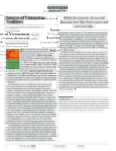 RESOURCES BOOK REVIEW Sources of Vietnamese Tradition EDITED By GEORGE E. DUTTON, JAyNE S. WERNER, AND