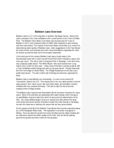 Microsoft Word - Ballston Clear Water White Paper