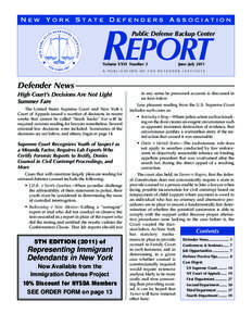 NYSDA Backup Center Report - Jun-Jul 2011