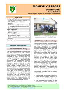 MONTHLY REPORT October 2012 Issue No. R10-12 Energising the region for economic development CONTENTS