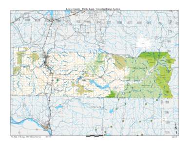 Lewis County - Public Land, Township/Range Section ON THURSTON  GRAYS HARBOR