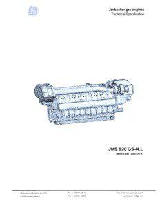 Jenbacher gas engines Technical Specification