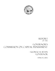 Report  of the Governor’s Commission on Capital Punishment