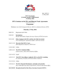 Ref: [removed]May 2010 EFTA Secretariat[removed]Rue Joseph II, 1000 Brussels[removed]May 2010