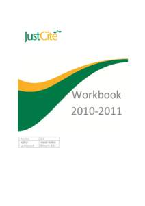 JustCite Student Workbook