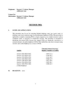 Endocrine disruptors / Organochlorides / Laboratory techniques / Laboratory equipment / Separatory funnel / Polychlorinated biphenyl / Solvent / Chloroform / Two-liter bottle / Chemistry / Pollution / Soil contamination