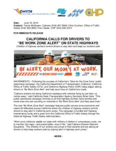 Microsoft Word - Caltrans launches Be Alert campaign June[removed]