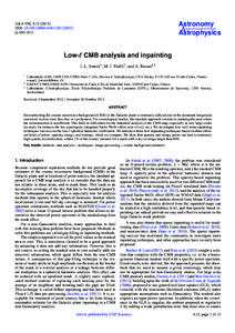 Astronomy & Astrophysics A&A 550, A15[removed]DOI: [removed][removed]