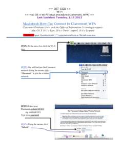 Password / Software / Computing / Computer network security / Cryptographic protocols / Computer architecture / Mac OS X / Wi-Fi