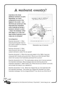 National Archives of Australia / Drought / Physical geography / Atmospheric sciences / Meteorology / Government of Australia