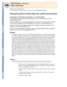 NIH Public Access Author Manuscript Subst Use Misuse. Author manuscript; available in PMC 2011 May 1. NIH-PA Author Manuscript